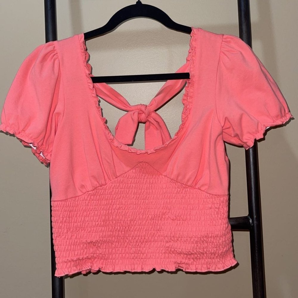 Coral/Pink Summer Top
